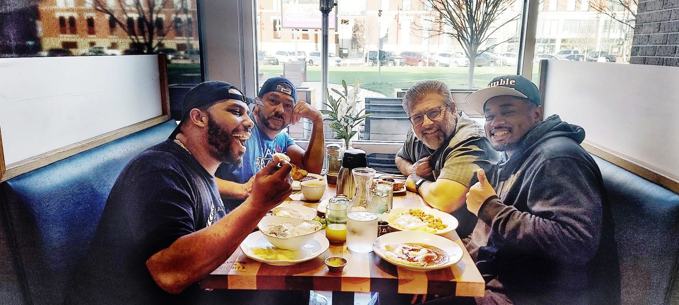 Fellowship with friends at Homegrown Restaurant