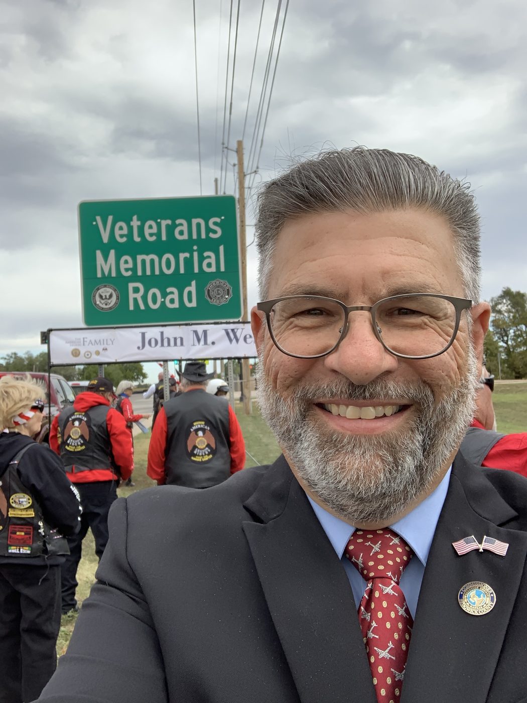 Veterans Memorial Road dedication